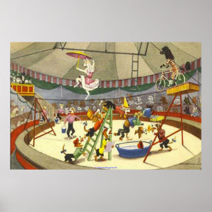 DOG CIRCUS - POSTERS & CANVAS PRINTS - WALL ART