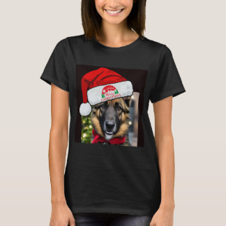 dog claus , dog santa girls  ,  Christmas  T-Shirt