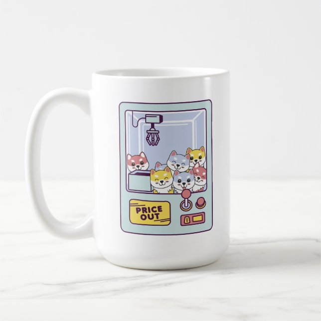 DOG CLAW MACHINE COFFEE MUG (Left)