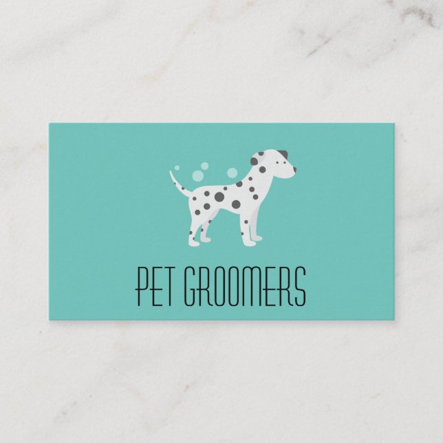 Dog Cleaner | Pet Groomer  | Animal Services Business Card (Front)