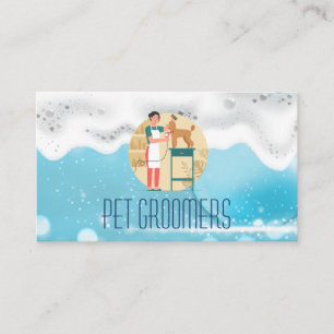 Dog Cleaning Wash Services   Soap Suds Business Card