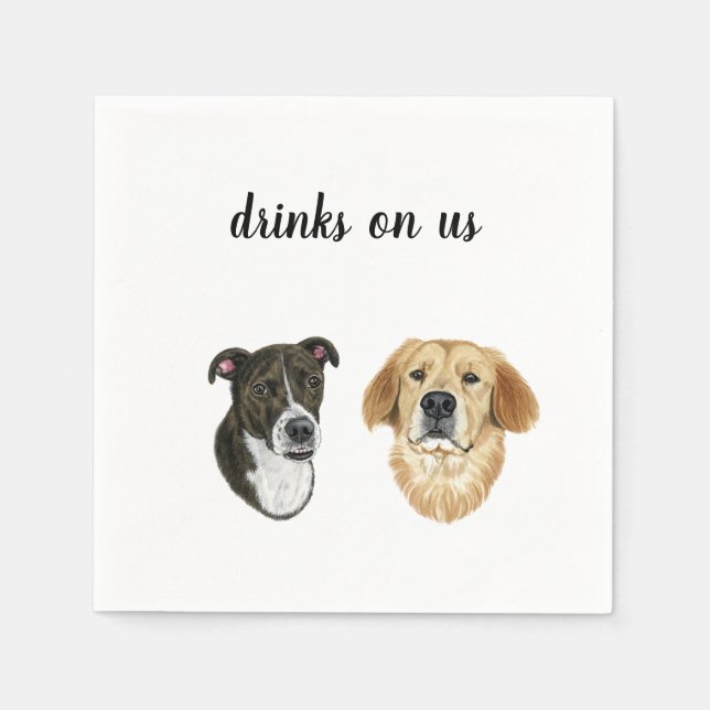 Dog Cocktail Napkins (Front)