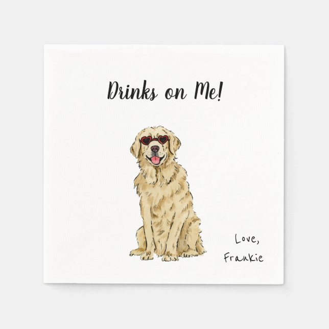 Dog Cocktail Napkins (Front)