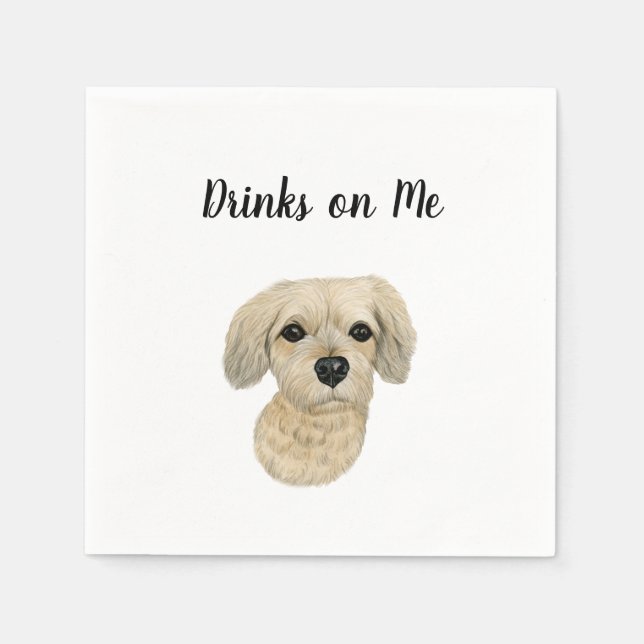 Dog Cocktail Napkins (Front)