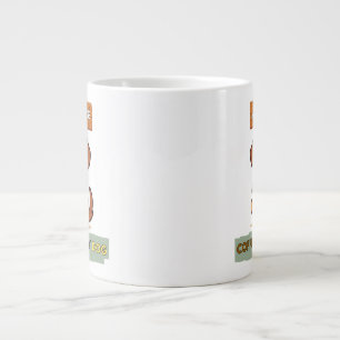 Dog Coffee Design–All I Need Is Coffee And My Dog Large Coffee Mug