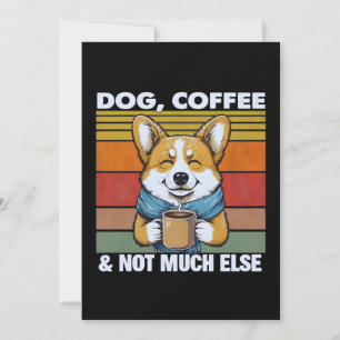 Dog & Coffee Lover Optional Personalisation Card