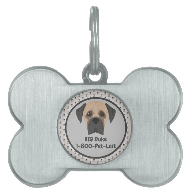 Dog collar name tag pet ID tag (Front)