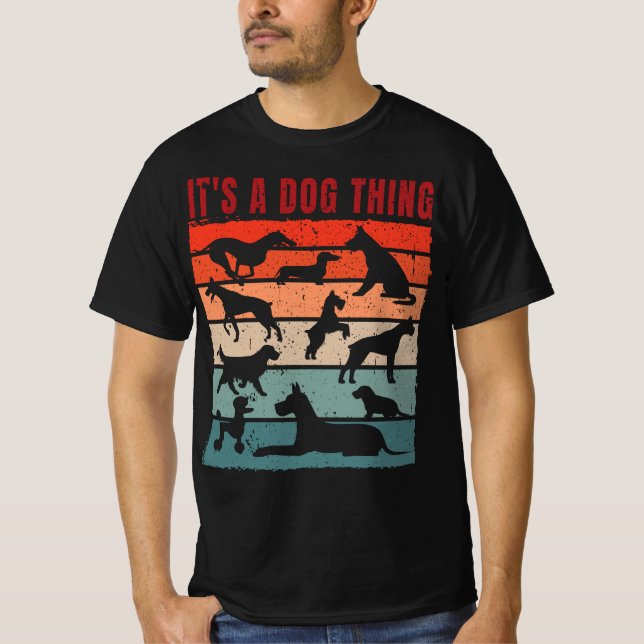 Dog Collection Retro T-Shirt (Front)