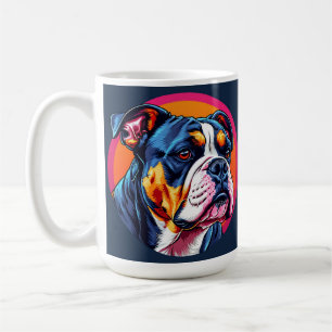 Dog Colourful Digital Illustration Coffee Mug