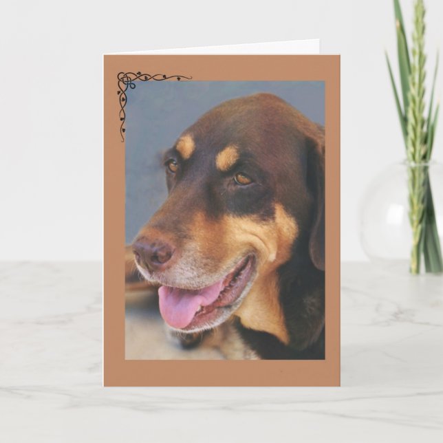 Dog Condolence Card (Front)