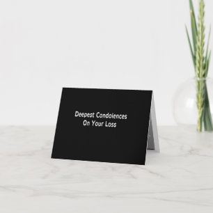 Dog Condolences Card