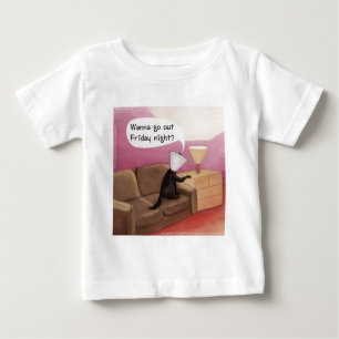 Dog Cone Dating Funny Cartoon Baby T-Shirt