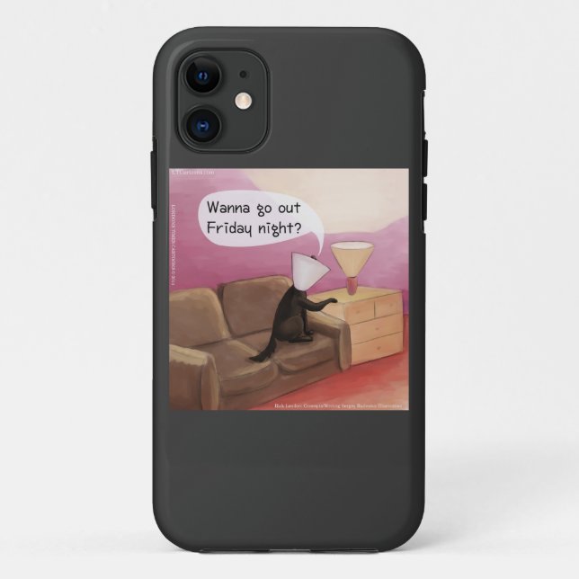 Dog Cone Dating Funny Cartoon iPhone 5 Case (Back)