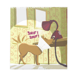 Dog Conehead Funny Notepad