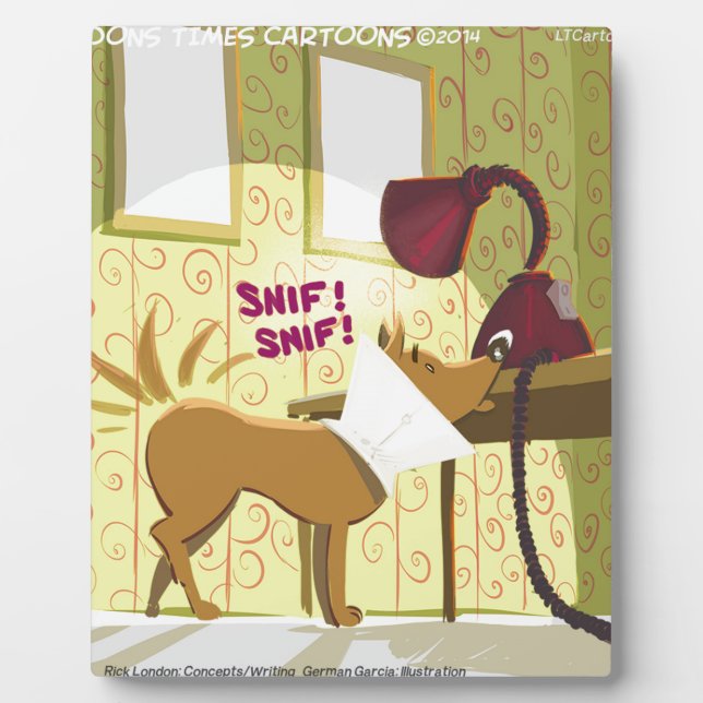 Dog Conehead Funny Plaque (Front)