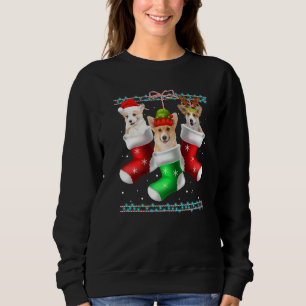 Dog Corgi Christmas Socks Xmas Pajama Pet Puppy Sweatshirt