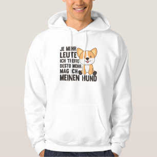 Dog Corgi Doesn't Like People, Cute Dogs Hoodie