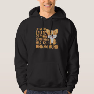 Dog Corgi Doesn't Like People, Cute Dogs Hoodie