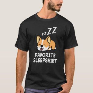 Dog Corgi Dogs Nap Sleeping Sleep Pajama Pajamas N T-Shirt