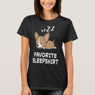Dog Corgi Dogs Nap Sleeping Sleep Pajama Pyjamas N T-Shirt