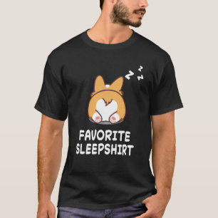 Dog Corgi Dogs Nap Sleeping Sleep Pajama Pyjamas N T-Shirt