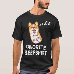 Dog Corgi Dogs Nap Sleeping Sleep Pajama Pyjamas N T-Shirt