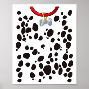 Dog Costume Dalmations Spots Puppy Print Halloween