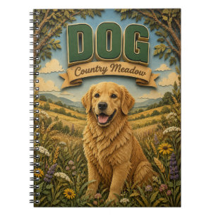 Dog Country Meadow POPCUT Notebook