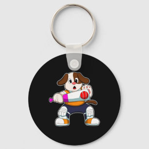 Dog Cricket Cricket T Sports Key Ring
