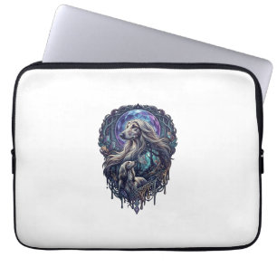 Dog Crystal Moon Enchanted Forest_1 Laptop Sleeve