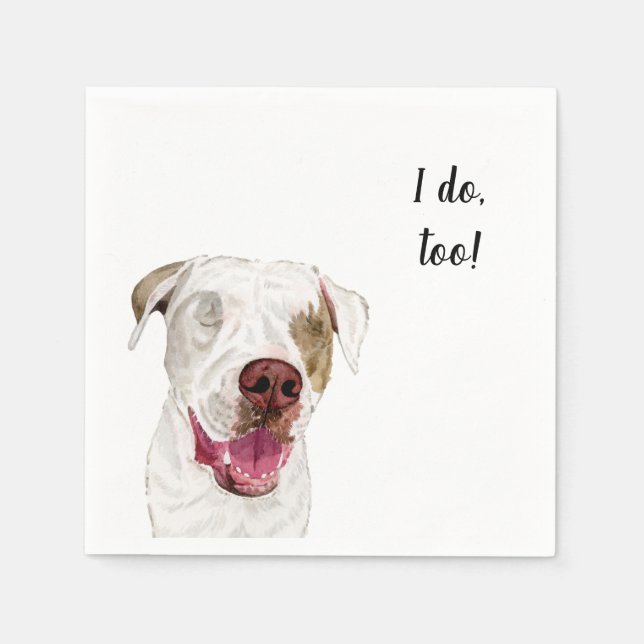 Dog Custom Cocktail Napkin (Front)