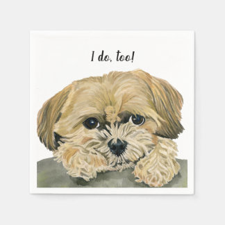 Dog Custom Cocktail Napkin