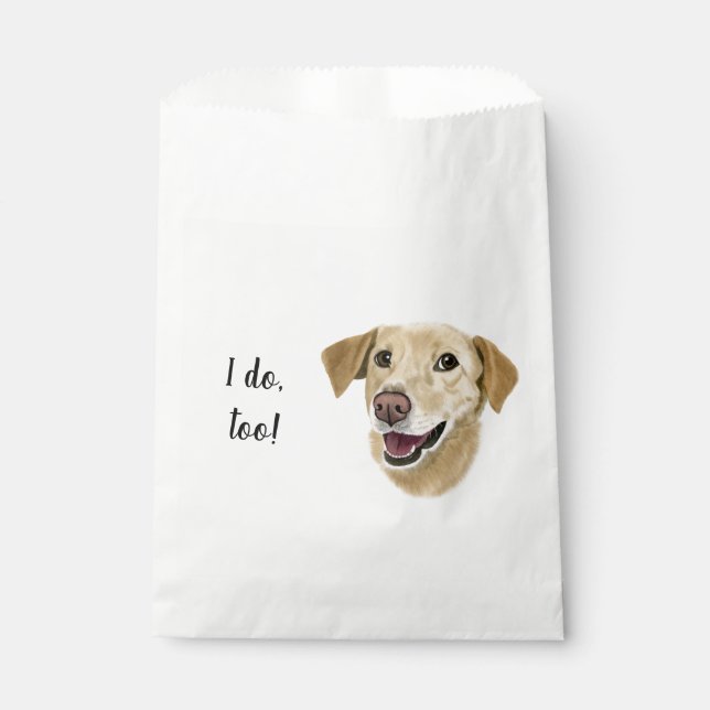 Dog Custom Cocktail Napkin Favour Bag (Front)