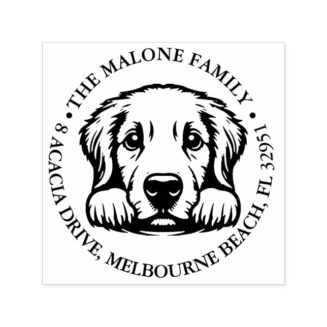 Dog Custom Personalised Theme  Self-inking Stamp (Design)