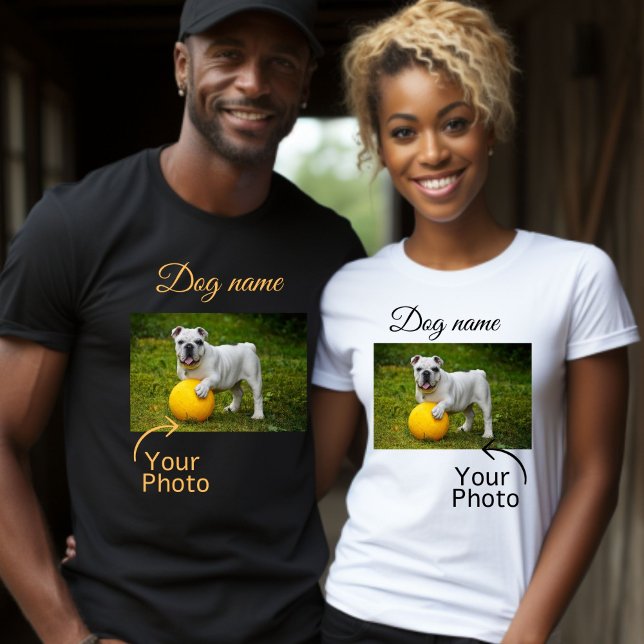 Dog Customise Name, Your Own Dog Name and Photo T-Shirt (Creator Uploaded)