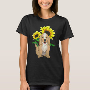 Dog Cute Animal Pet Hippie Sunflower Cocker Spani T-Shirt