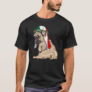 Dog Cute Pug Retro Mexico Flag Pride T-Shirt