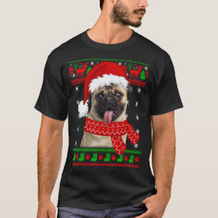 Dog Cute Pug Santa Hat Ugly Christmas Sweater