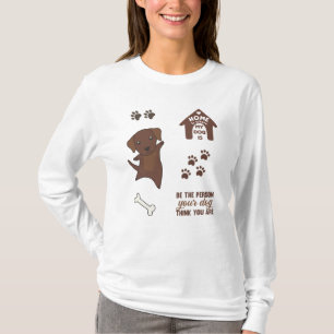 Dog Cute Stickers Brown Labrador Retriever T-Shirt
