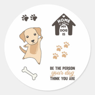 Dog Cute Stickers Labrador Retriever