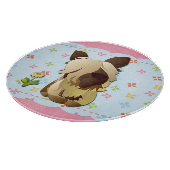 Dog Cutting Board (Corner)