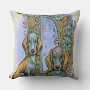 Dog D Alfabet Cushion