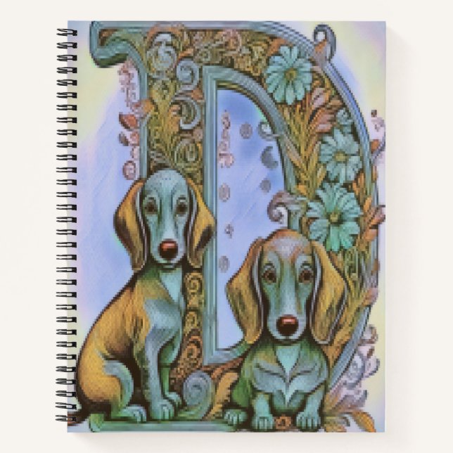 Dog D Alfabet  Notebook (Front)
