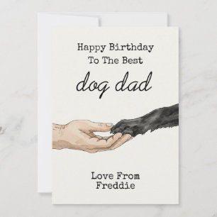 Dog Dad Birthday Funny Dog Lover Gift for Dad Invitation
