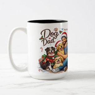 Dog Dad Christmas Squad Mug – Funny Holiday Coffee