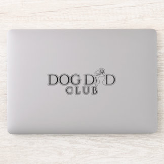 Dog Dad Club Minimal Line Art Decal