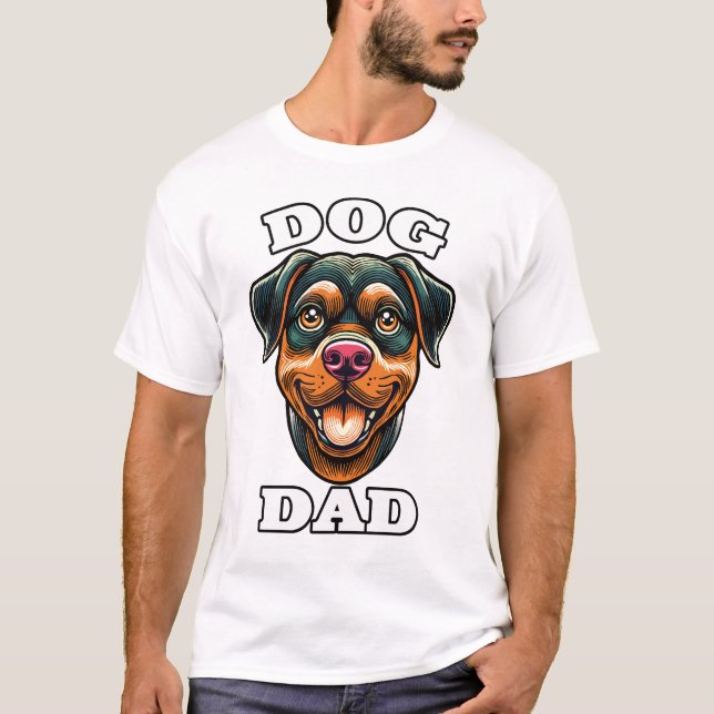 Dog Dad — cute dog design T-Shirt (Front)