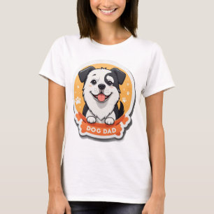 Dog Dad / Dog Mom – Minimal Paw Print T-Shirt