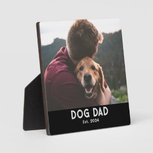 Dog Dad Established Photo Plaque