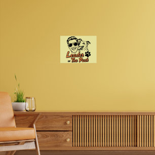 Dog Dad Father's Day Poster - Leader of The Pack